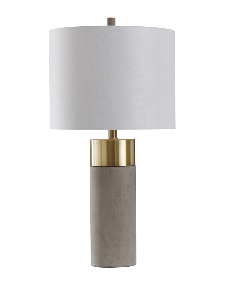 STYLECRAFT STYLECRAFT 27.75IN CONCRETE AND METAL TABLE LAMP 