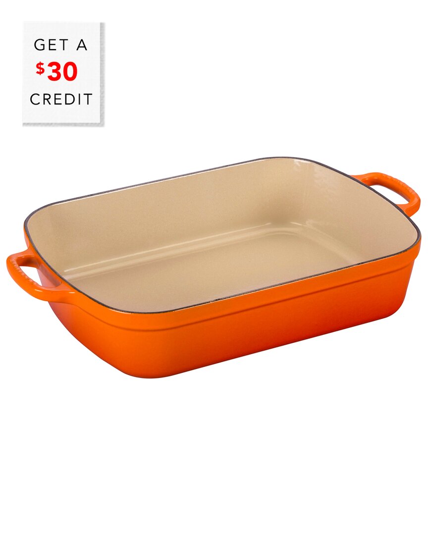 LE CREUSET LE CREUSET 5.25QT RECTANGULAR ROASTER WITH $30 CREDIT