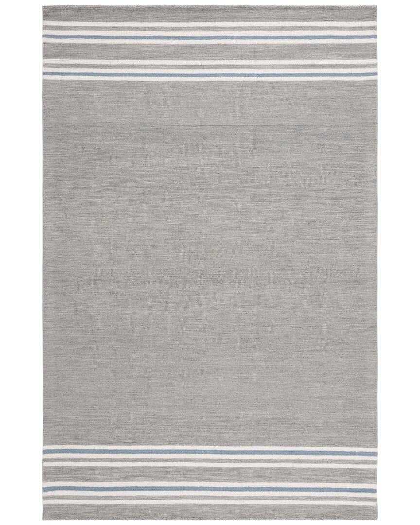 Lauren Ralph Lauren Drift Stripe Hand Tufted Rug In Grey