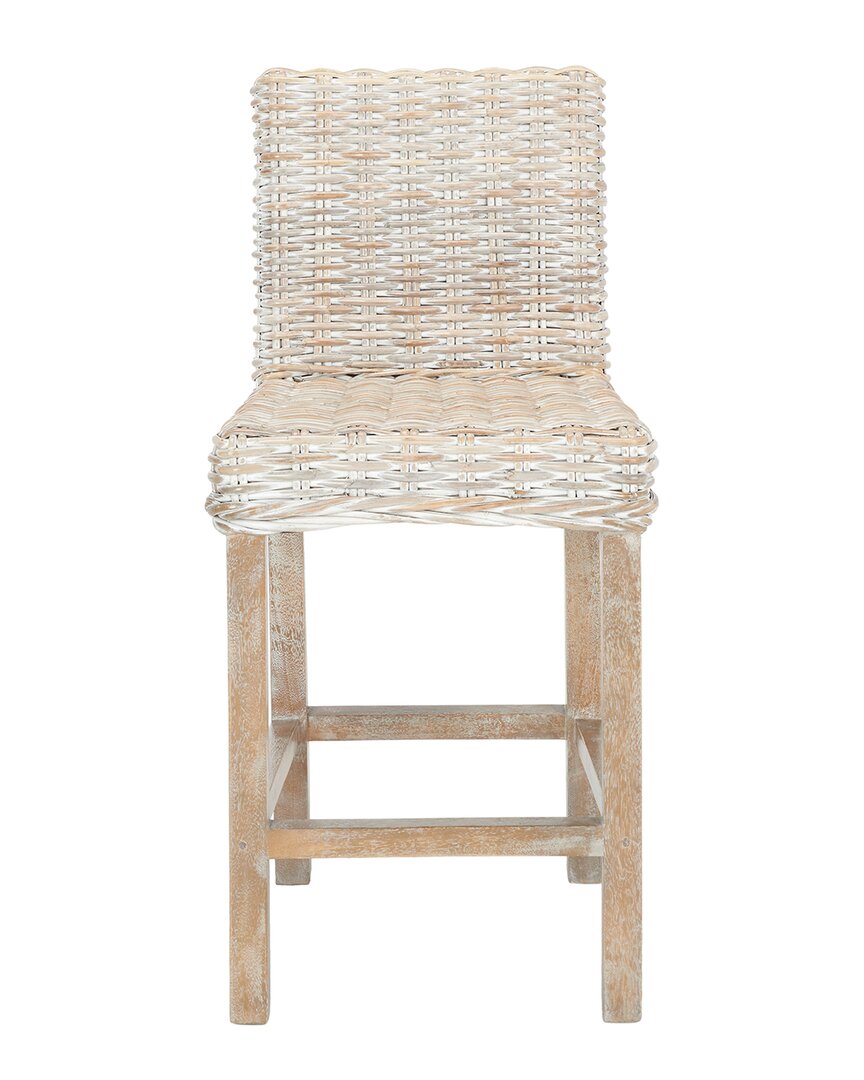 SAFAVIEH SAFAVIEH TOBIE RATTAN COUNTER STOOL