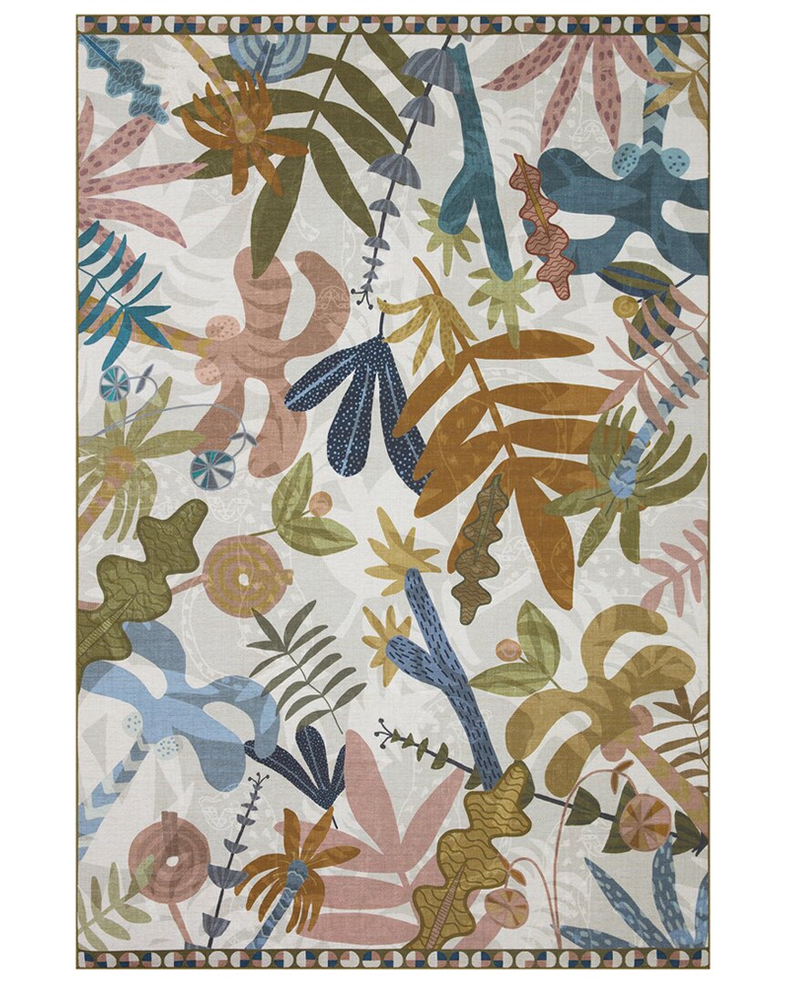 Justina Blakeney X Loloi Loloi  Pisolino Hand-tufted Indoor/outdoor Rug In Ivory