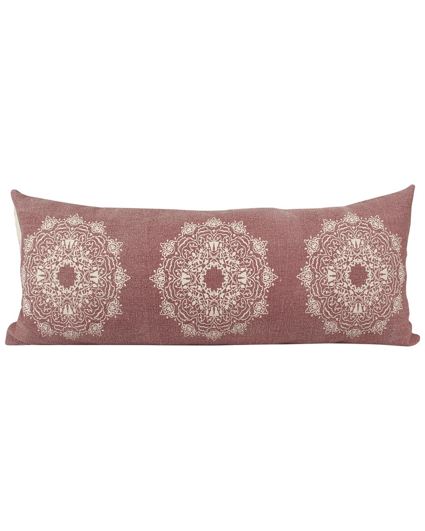 Shop Lr Home Monica Bohemian Mandala Medallion Lumbar Throw Pillow In Pink