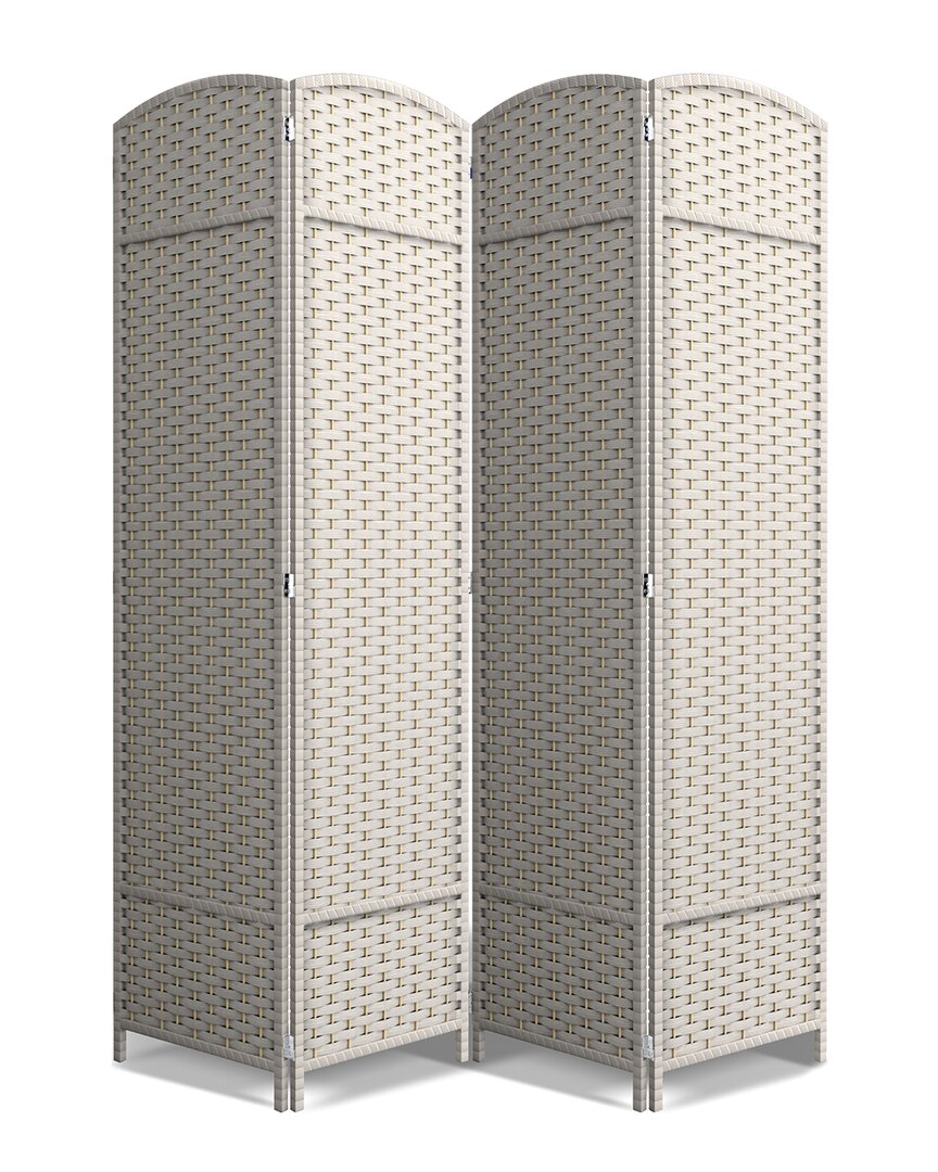 Sorbus 4 Panel Room Divider In Beige