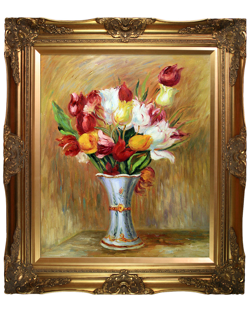 Museum Masters Tulips, 1909 By Pierre-auguste Renoir Hand Painted Oil Reproduction