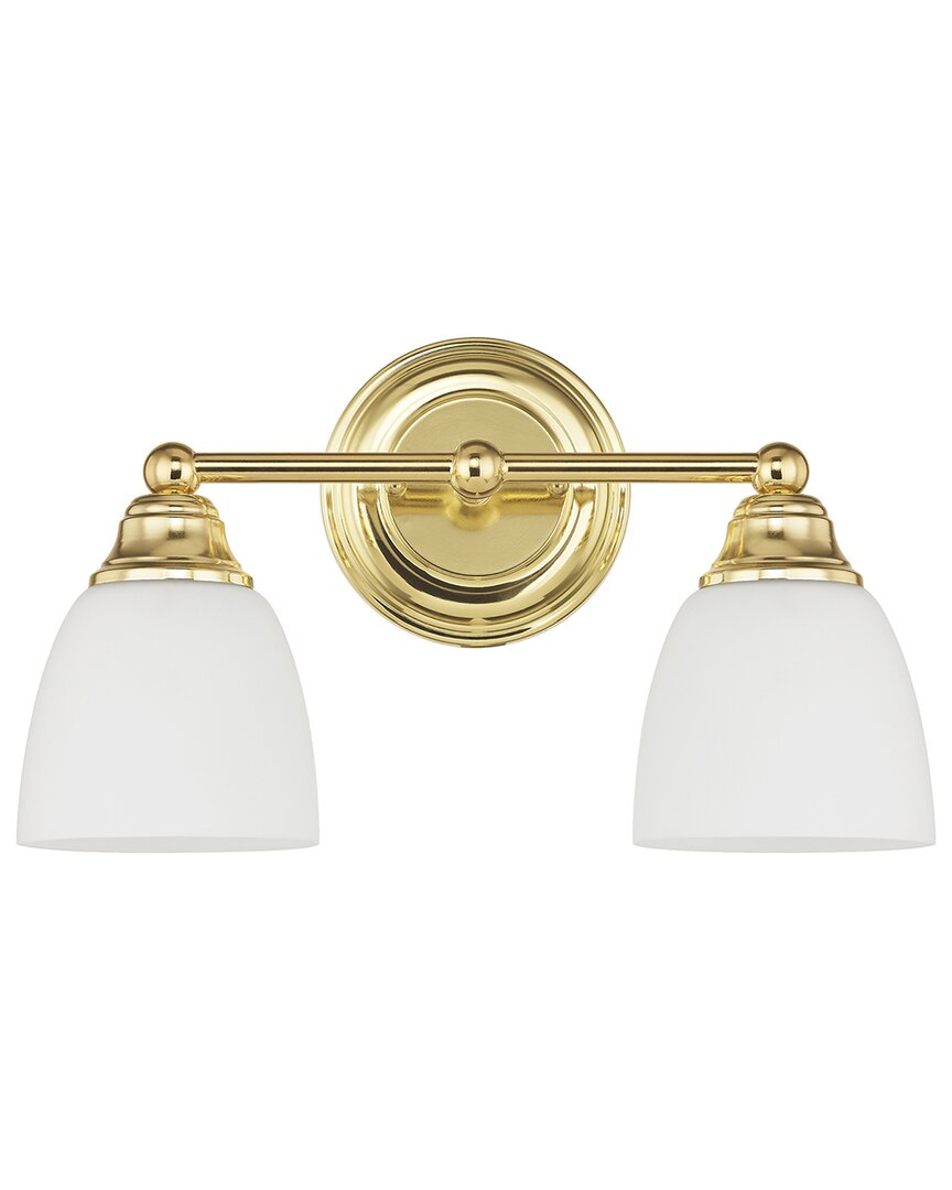 Livex Lighting Somerville 2-light Polished Brass Bath-light