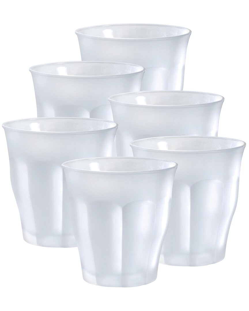 Duralex Set Of 6 Picardie Frosted Tumblers