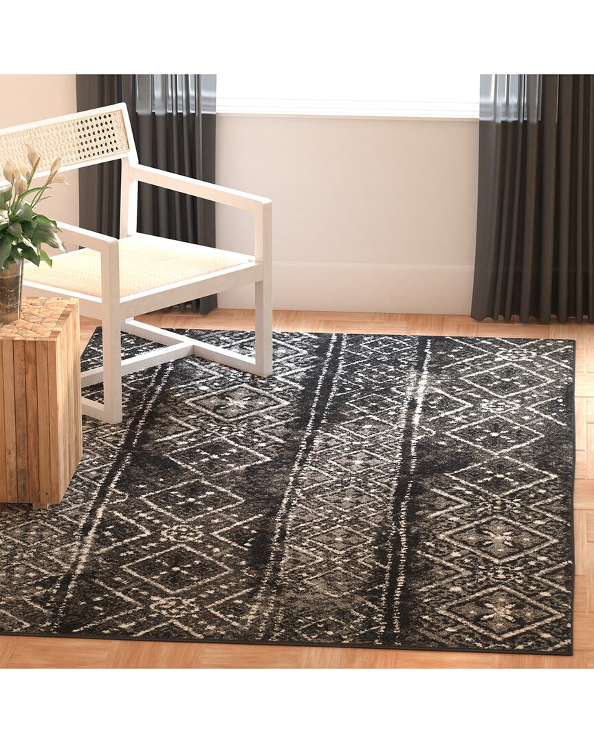 Safavieh Adirondack Brindlebrook Power Loomed Rug Black / S In Black