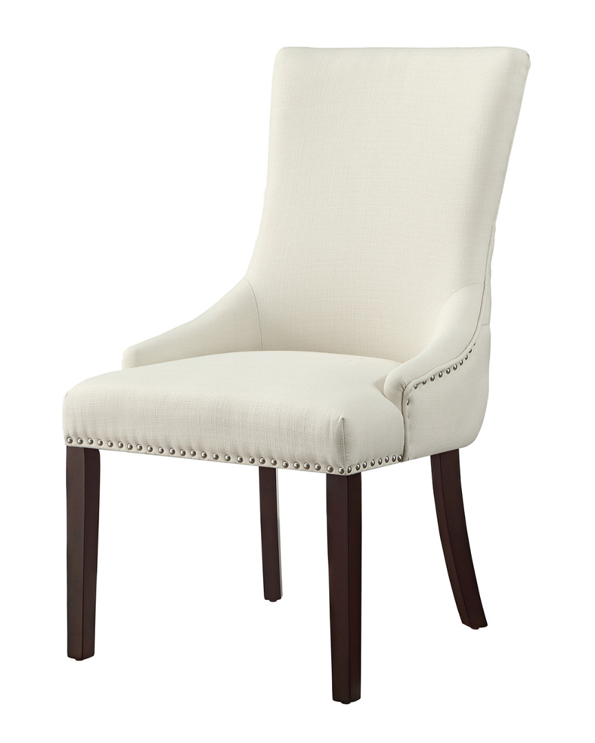 INSPIRED HOME INSPIRED HOME SET OF 2 RUBEN LINEN DINING CHAIRS