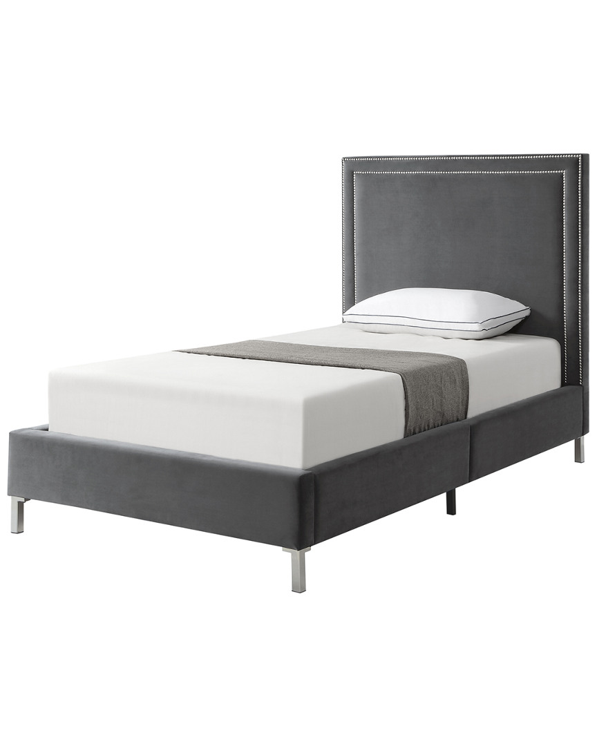 Inspired Home Valentina Velvet Platform Bed