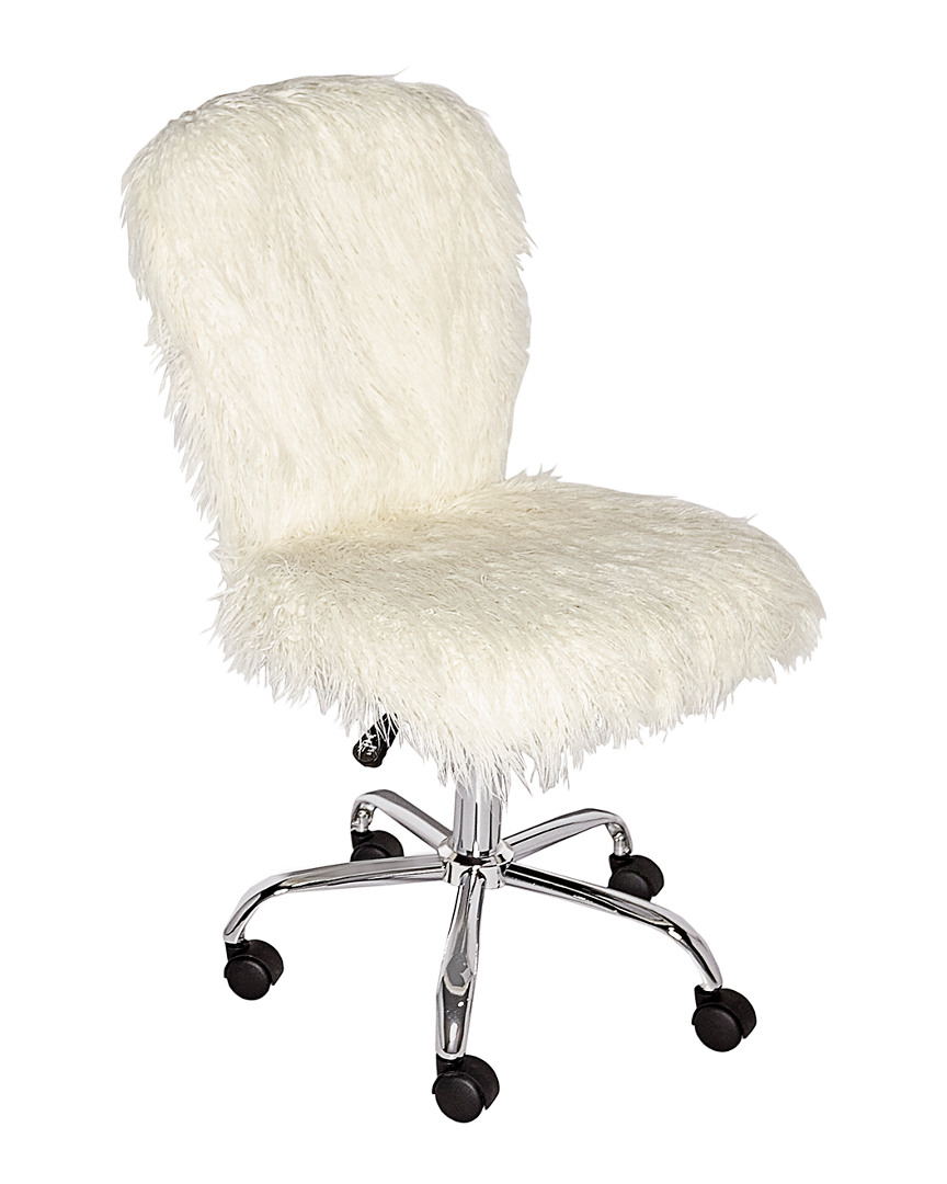Linon Furniture Linon Flokati Armless Office Chair