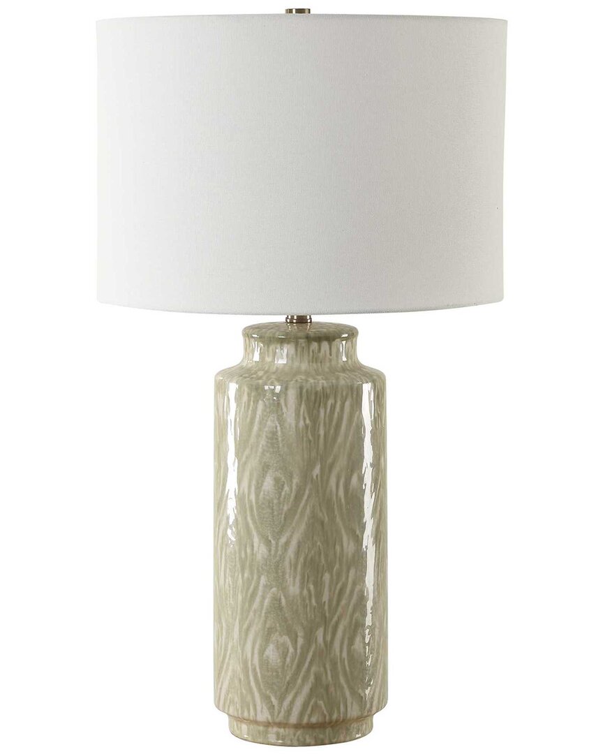 Uttermost Laurel Ceramic Table Lamp In Green