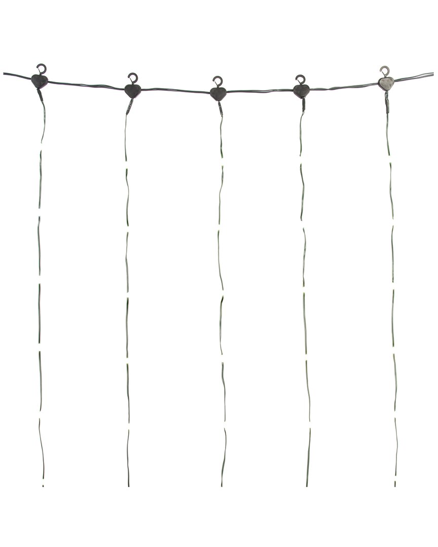 Vickerman 800-light 10ft Remote Controlled Led Curtain End-connecting Light  Set In White