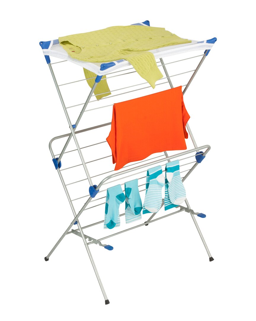 Honey-can-do 2-tier Mesh Top Drying Rack In Silver