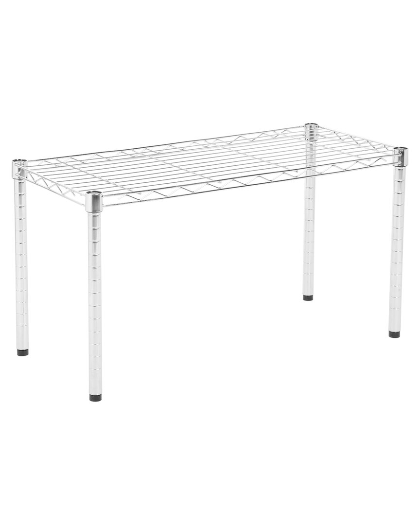Honey-can-do Commercial Wire Table In Metallic