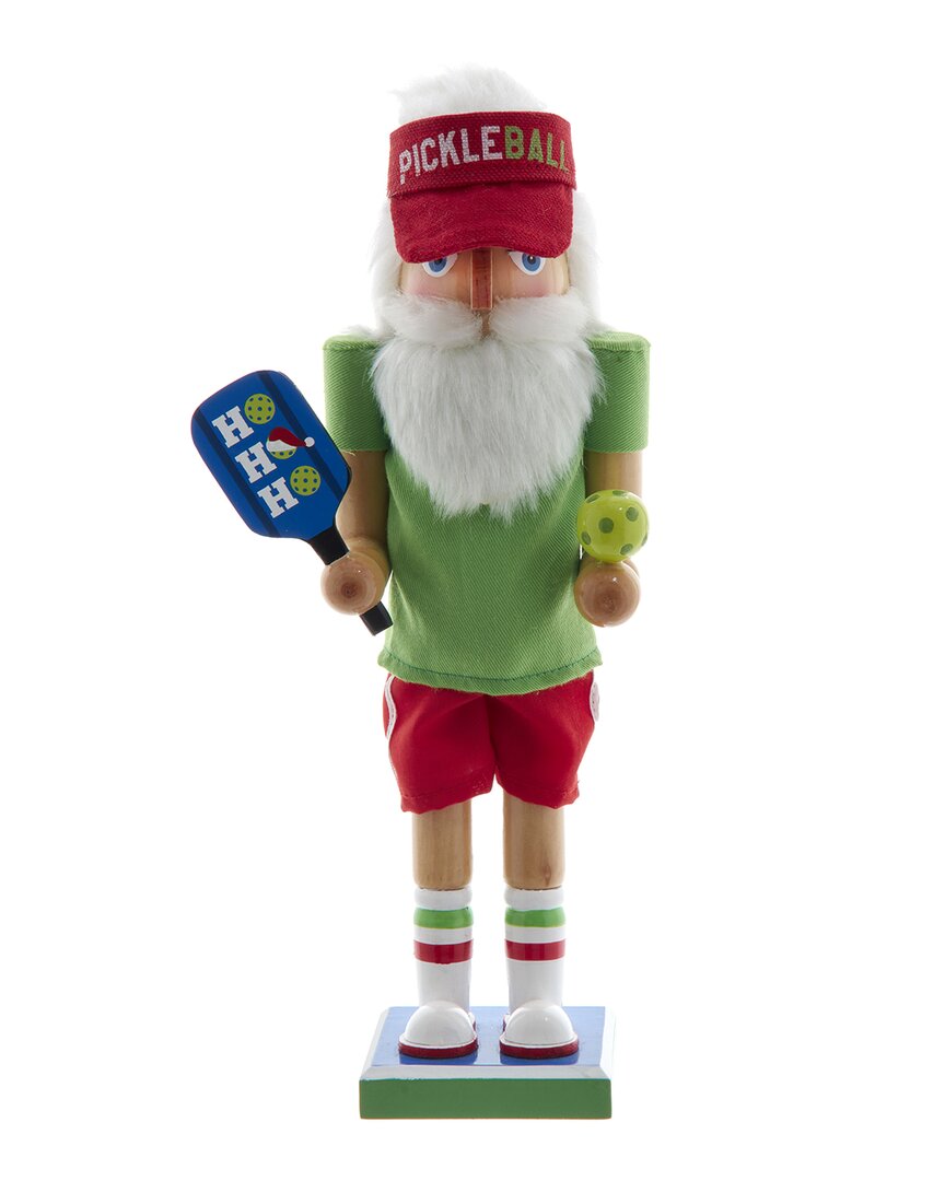 Kurt Adler 12in Wooden Pickleball Nutcracker In Multi