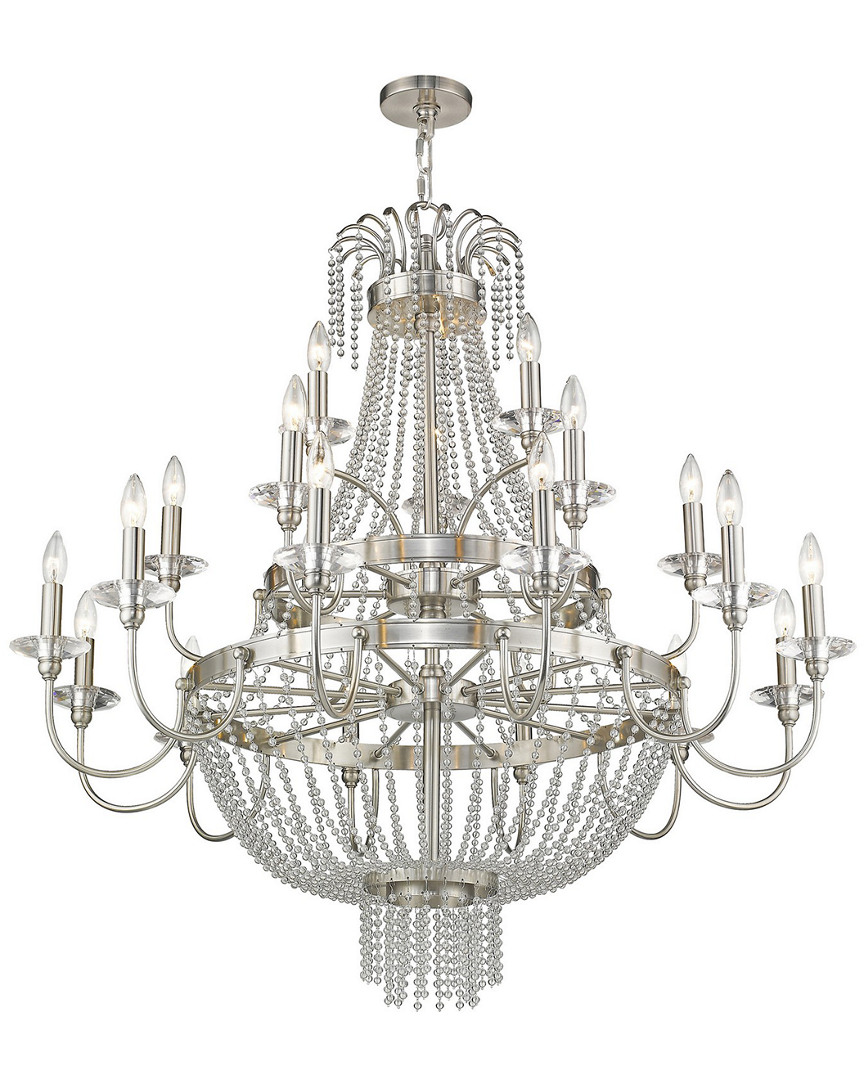 Livex Lighting Livex Valentina 21-light Brushed Nickel Foyer Chandelier