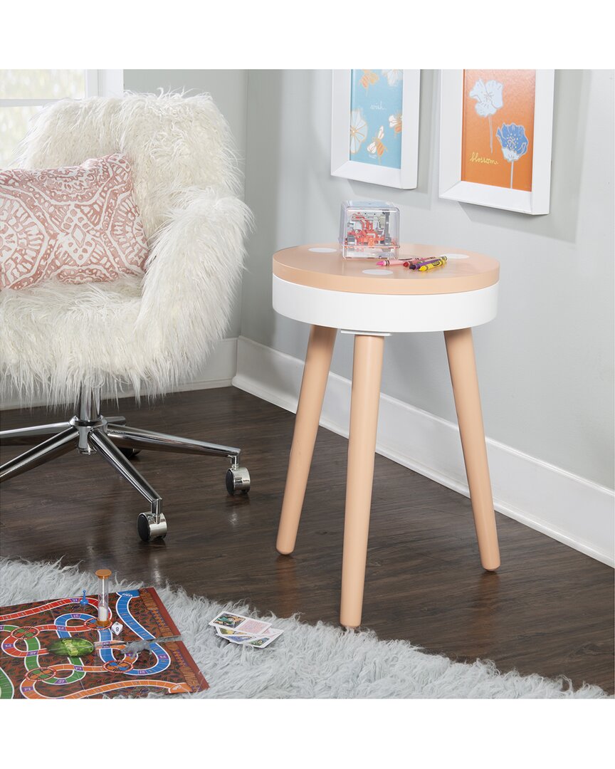 Linon Parfait Side Table In White