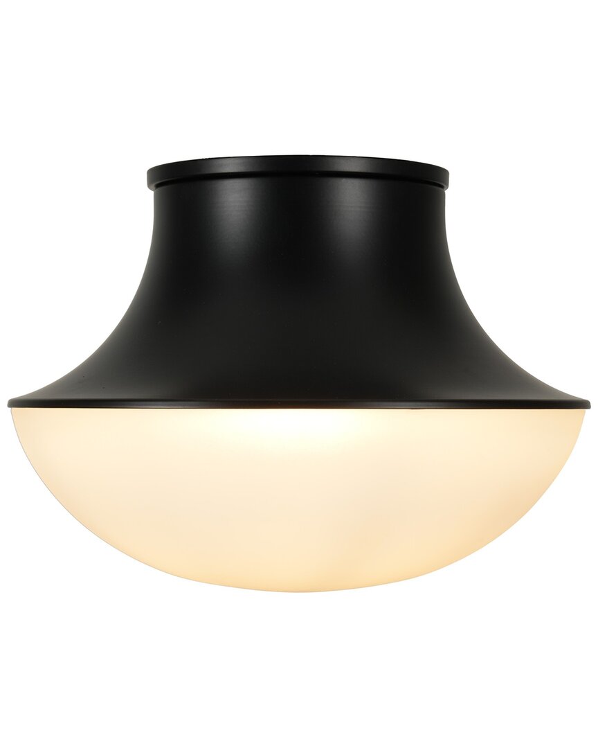 Kenroy Home Chelsea 1-light Flush Mount In Black