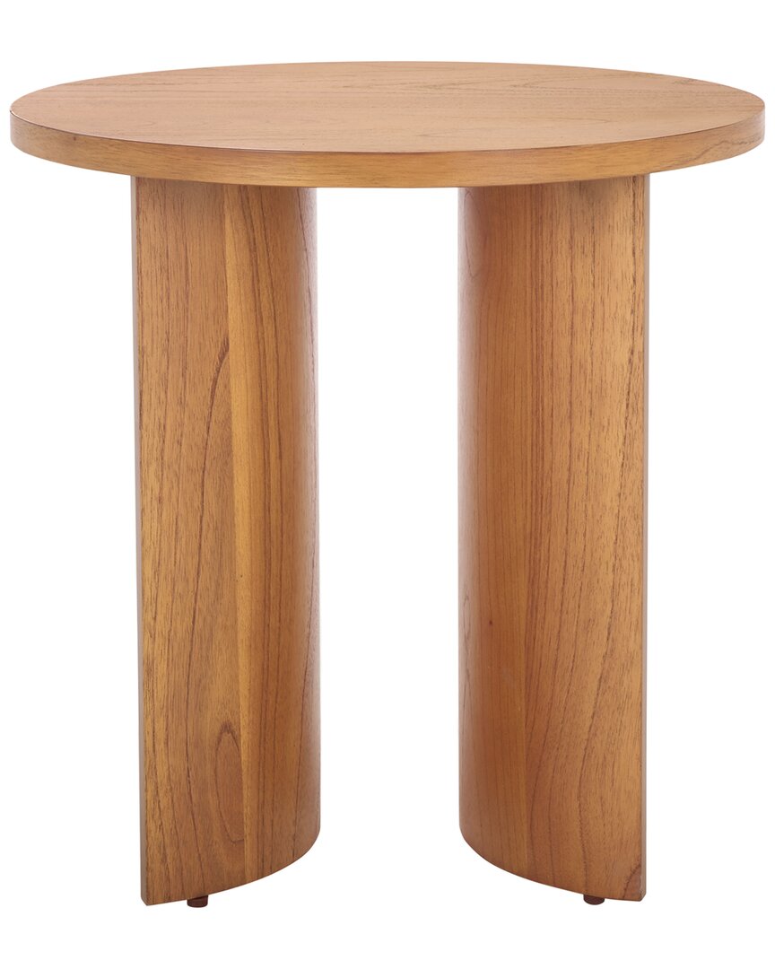 Safavieh Couture Audriella Round Wood Accent Table In Brown
