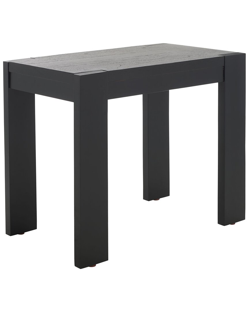 Safavieh Couture Nikole Rectangle Wood Accent Table In Black