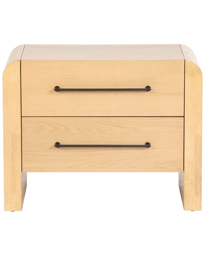 Safavieh Couture Katrina Wood 2 Drawer Nightstand In Brown