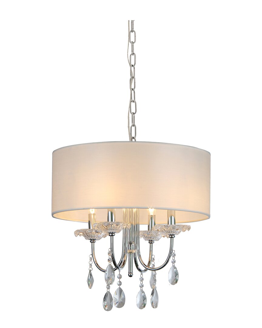 Pasargad Home Bliss Bizet Chrome Chandelier In Neutral
