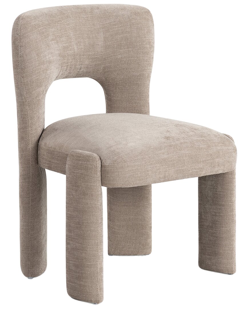 Safavieh Couture Tamlyn Performance Fabric Dining Chair In Brown