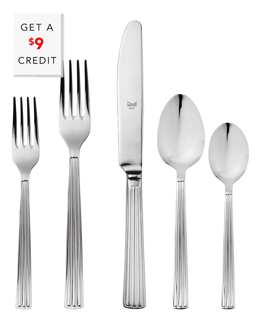 Mepra Sole 5-piece Flatware Set In Silver