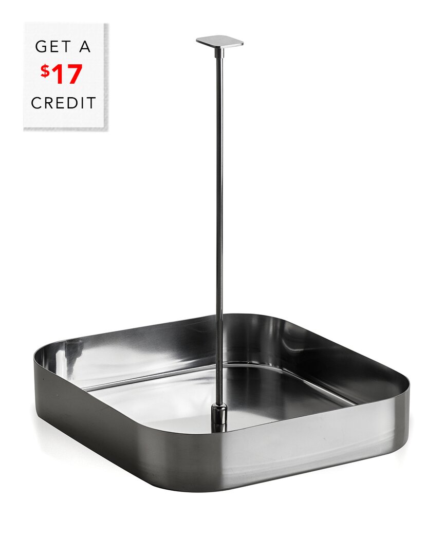 Mepra Stile Square Bottle Basket With $17 Credit In Silver