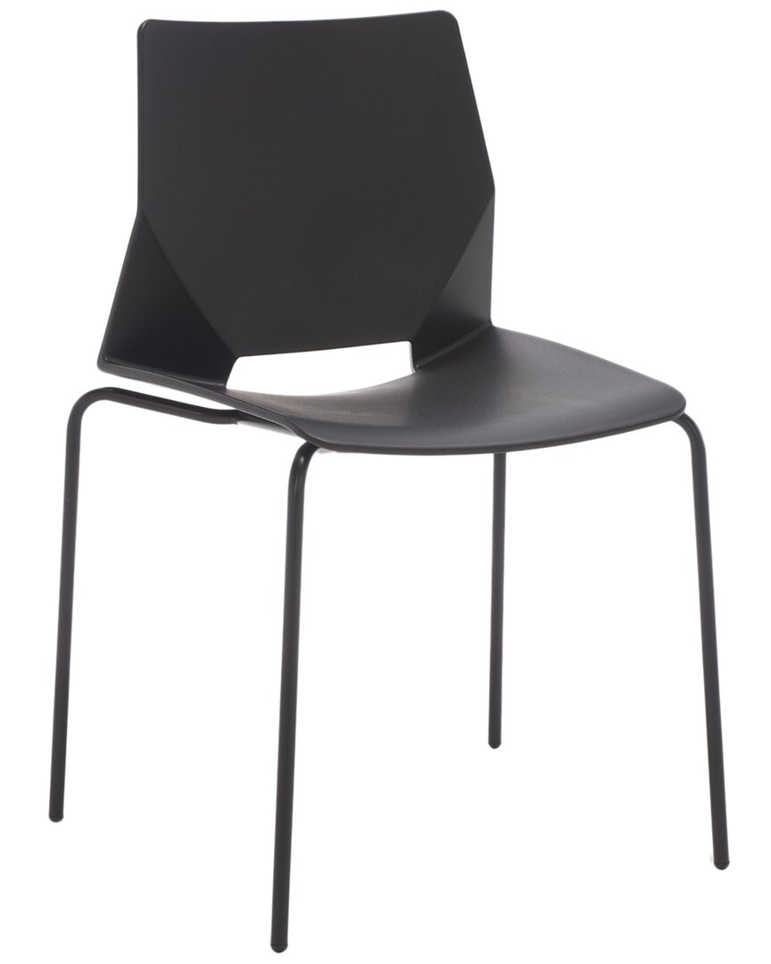 Safavieh Couture Nellie Molded Plastic Dining Chair In Black