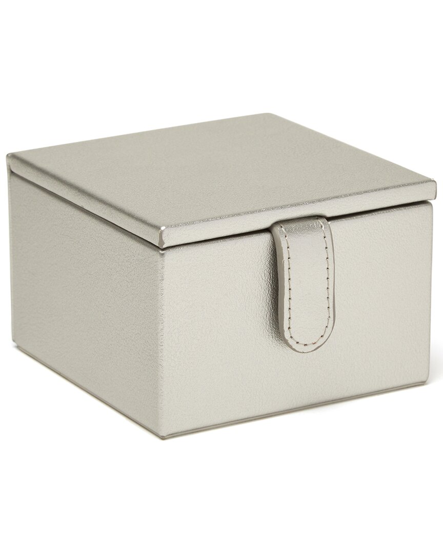Jodi 2 Tray Small Jewelry Box Grey