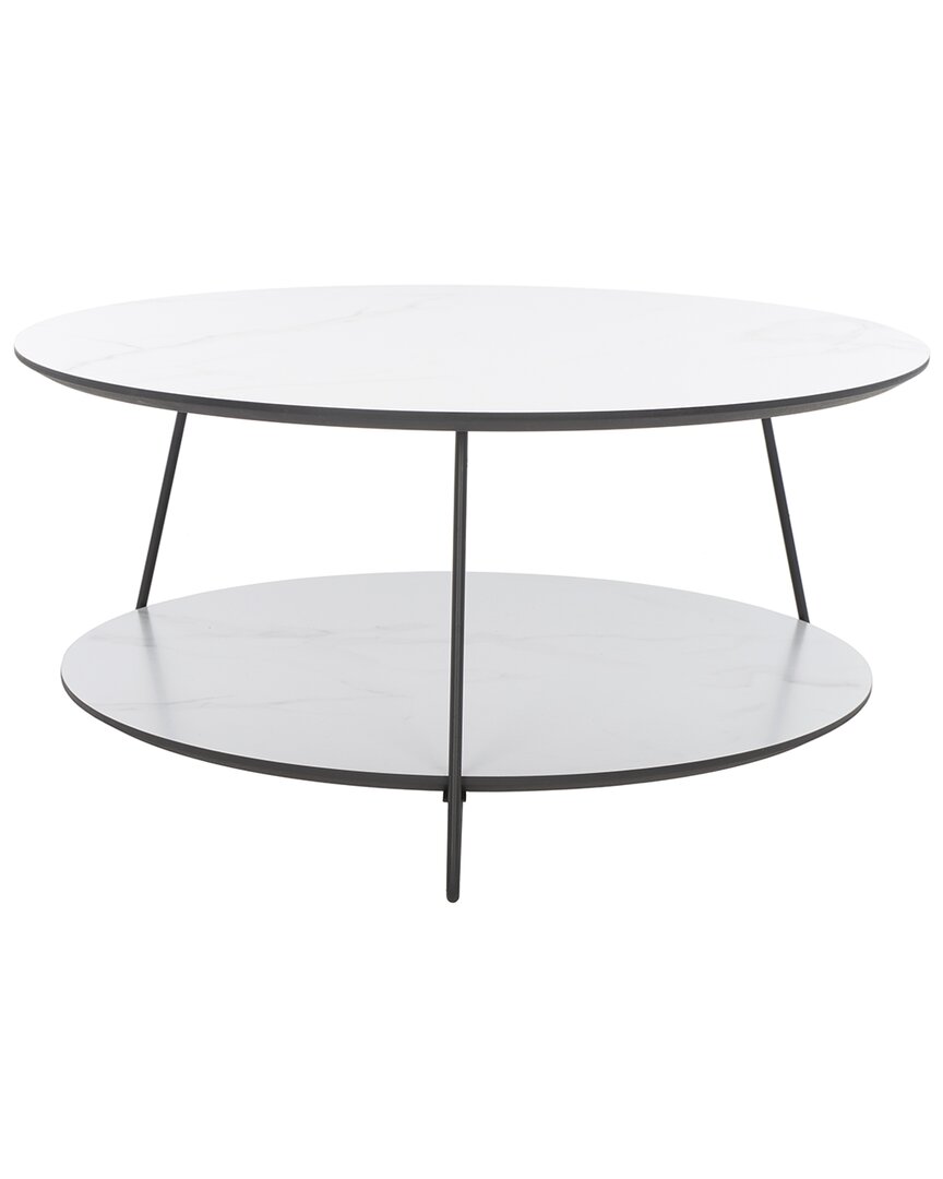 Safavieh Alyce Round Coffee Table In White