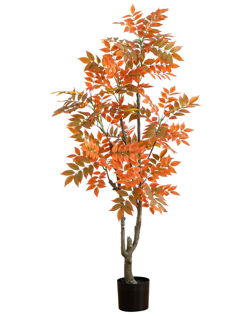 Nearly Natural 5ft. Autumn Sumac Artificial Fall Tree In Green
