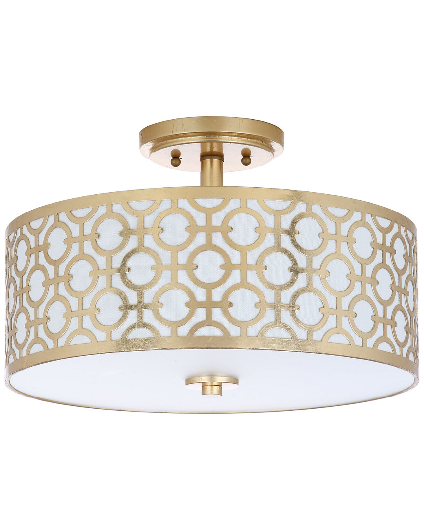 Safavieh Hutch 3-light Gold Flush Mount