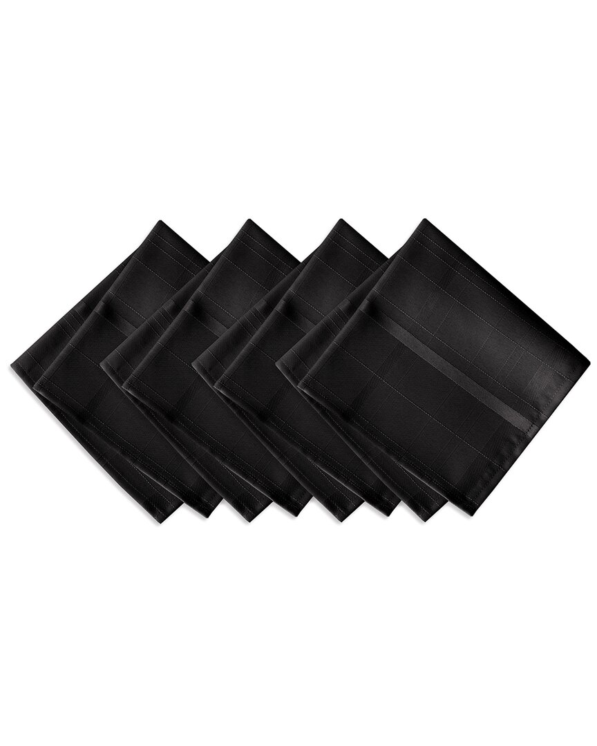 Elrene Elegance Plaid Set Of 4 Napkins
