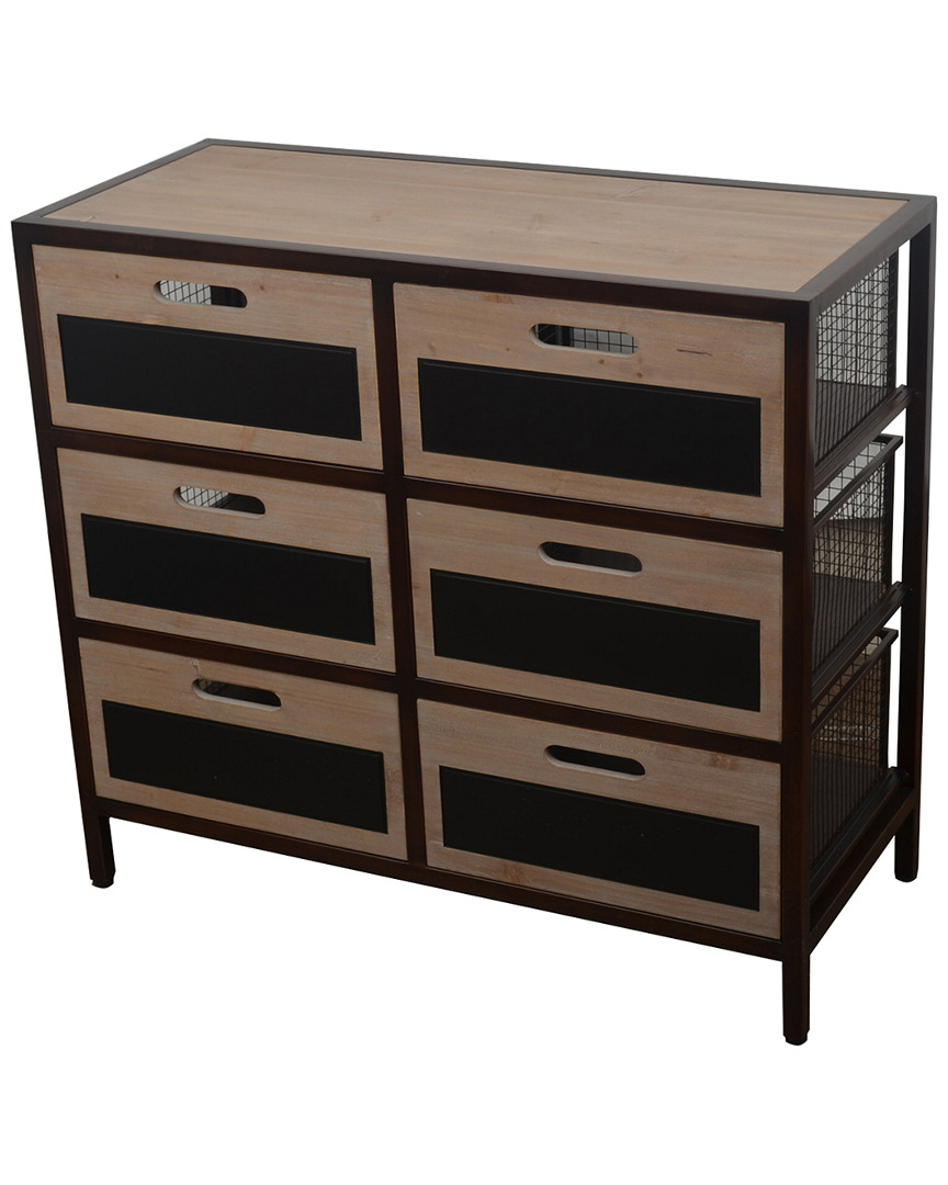 Jimco Chalkboard Front Storage Drawers In Brown