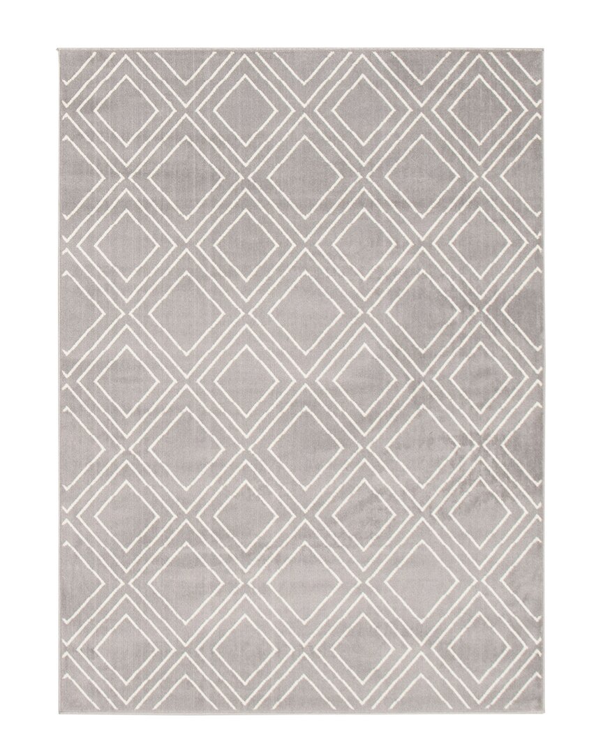 Ecarpet Macy Geod Contemporary Geometric Rug In Grey