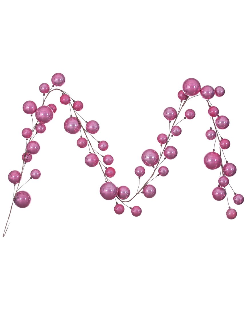 Vickerman 10ft Pink Pearl Ornament Branch