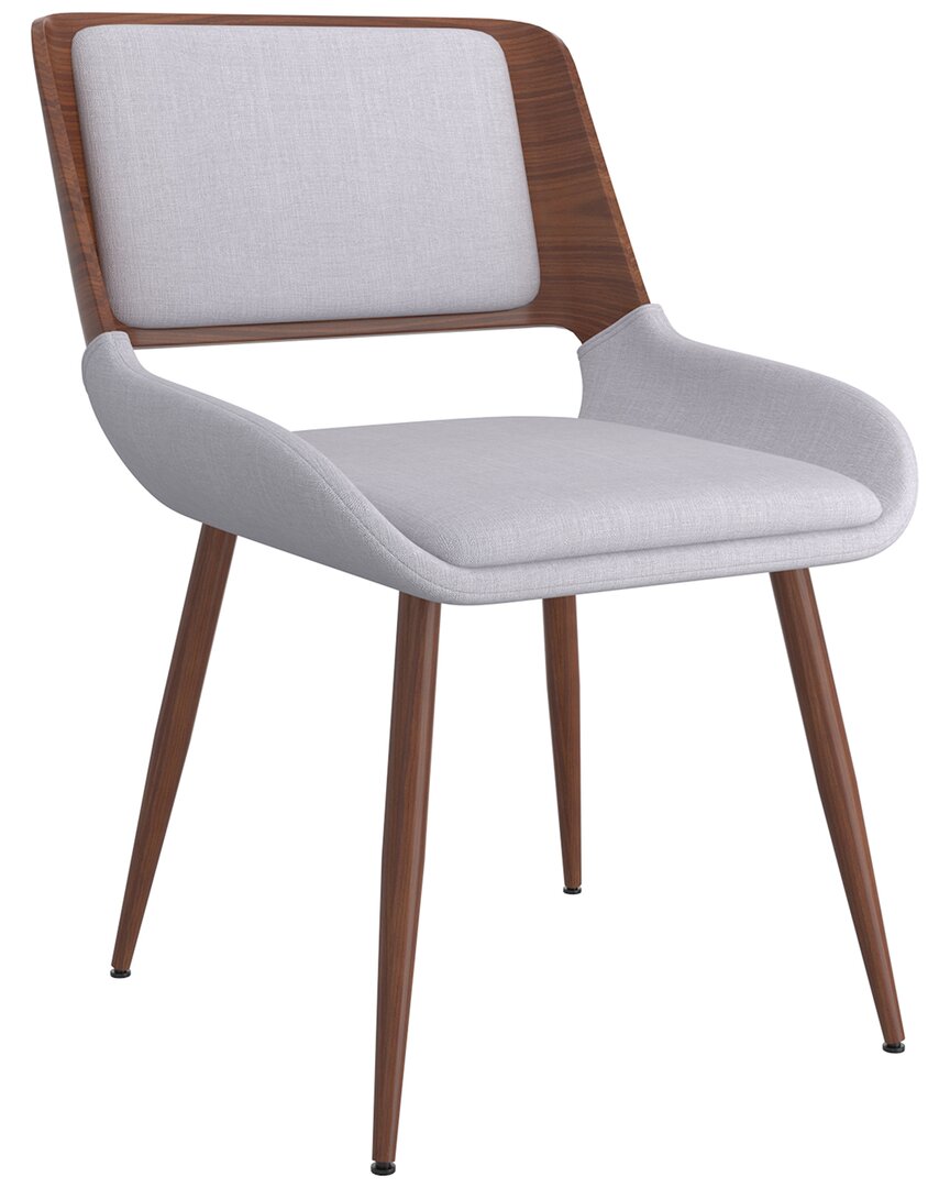 Worldwide Home Furnishings Fabric Side Chair In Grey