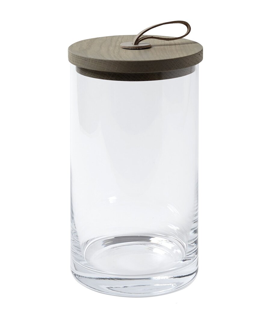 Global Views Rustic Canister In Clear