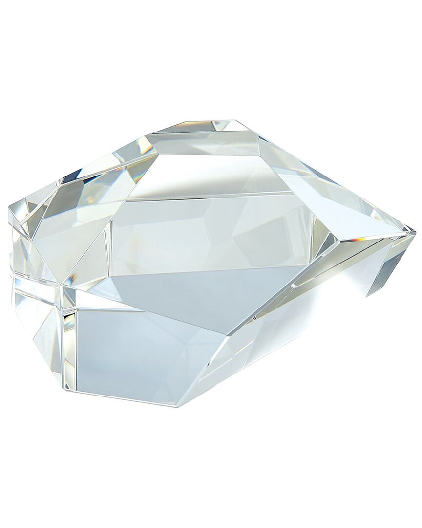 Global Views Crystal Paper Weight In Clear