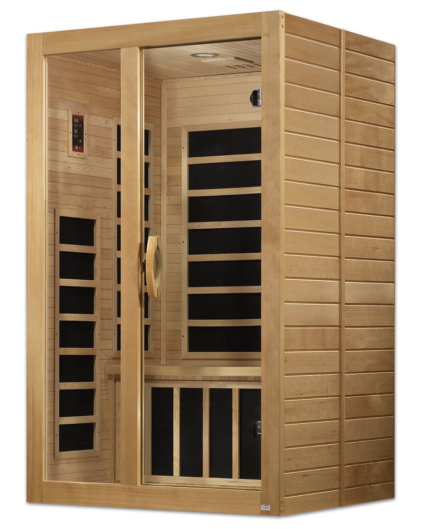 Dynamic Saunas Santaigo 2-person Low Emf (under 8mg) Far Infrared Sauna  Natural In Brown