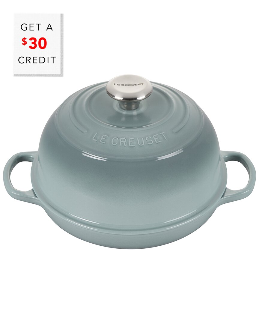 Le Creuset Sea Salt Signature Bread Oven With $30 Credit In White