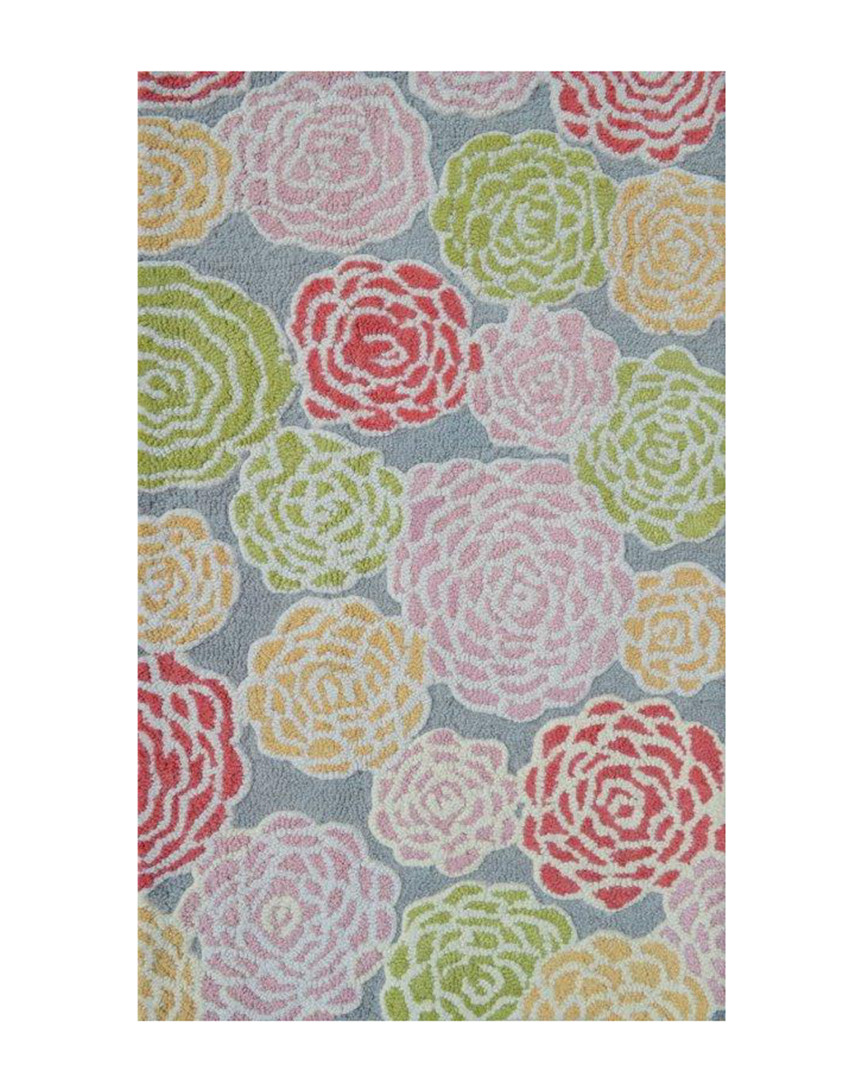 R16 Rose Hand-made Wool Contemporary Rug