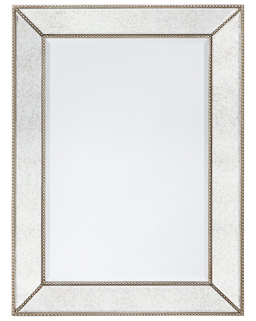 Empire Art Direct Champagne Bead Beveled Rectangle Wall Mirror