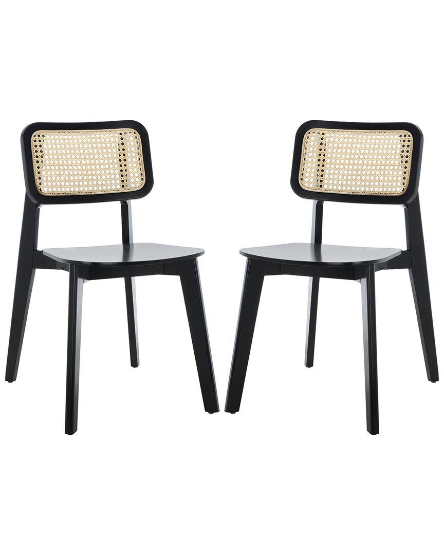 Safavieh Set Of 2 Luz Cane Dining Chairs