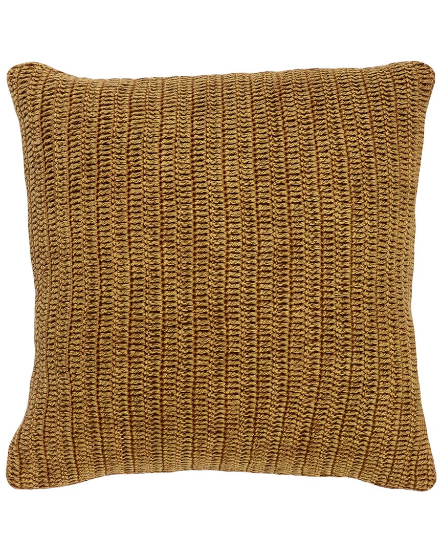 Kosas Home Marcie Knitted 22in Throw Pillow In Honey