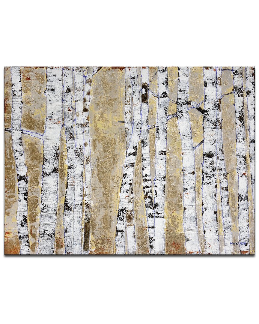 Ready2hangart October Birch Grove Wrapped Canvas Wall Art By Norman Wyatt