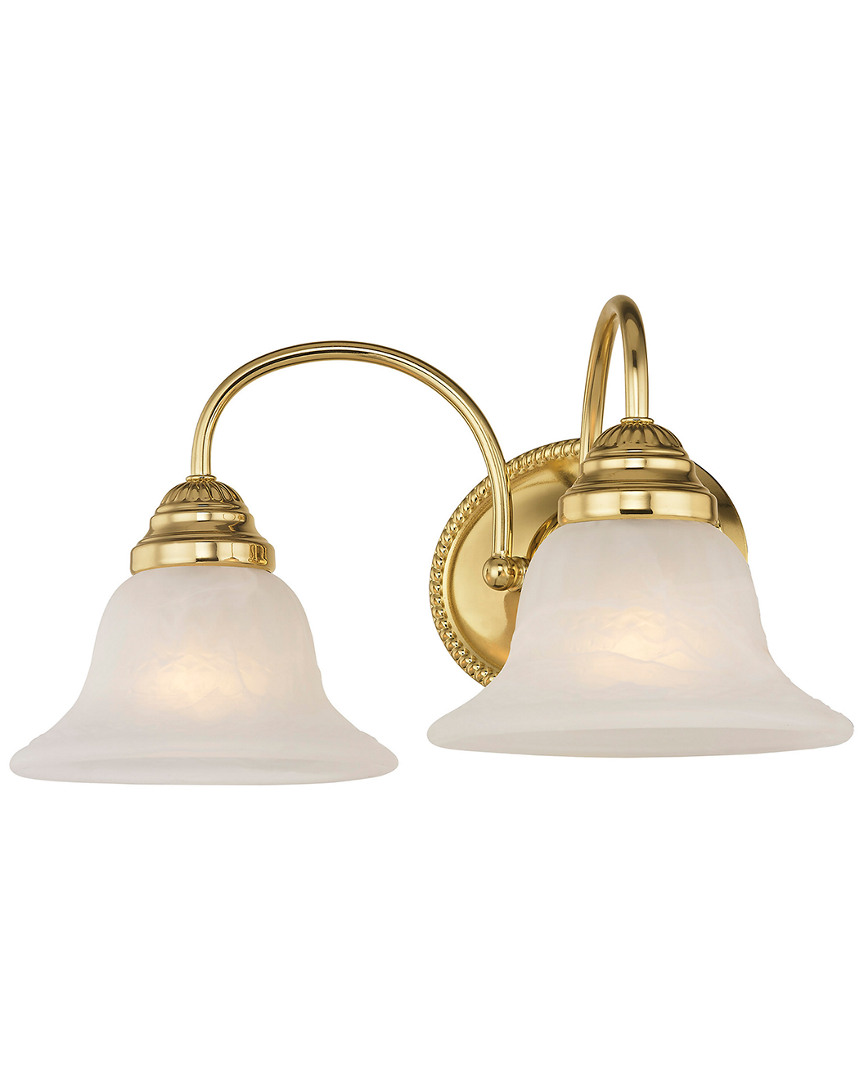 Livex Lighting Livex Edgemont 2-light Polished Brass Bath-light