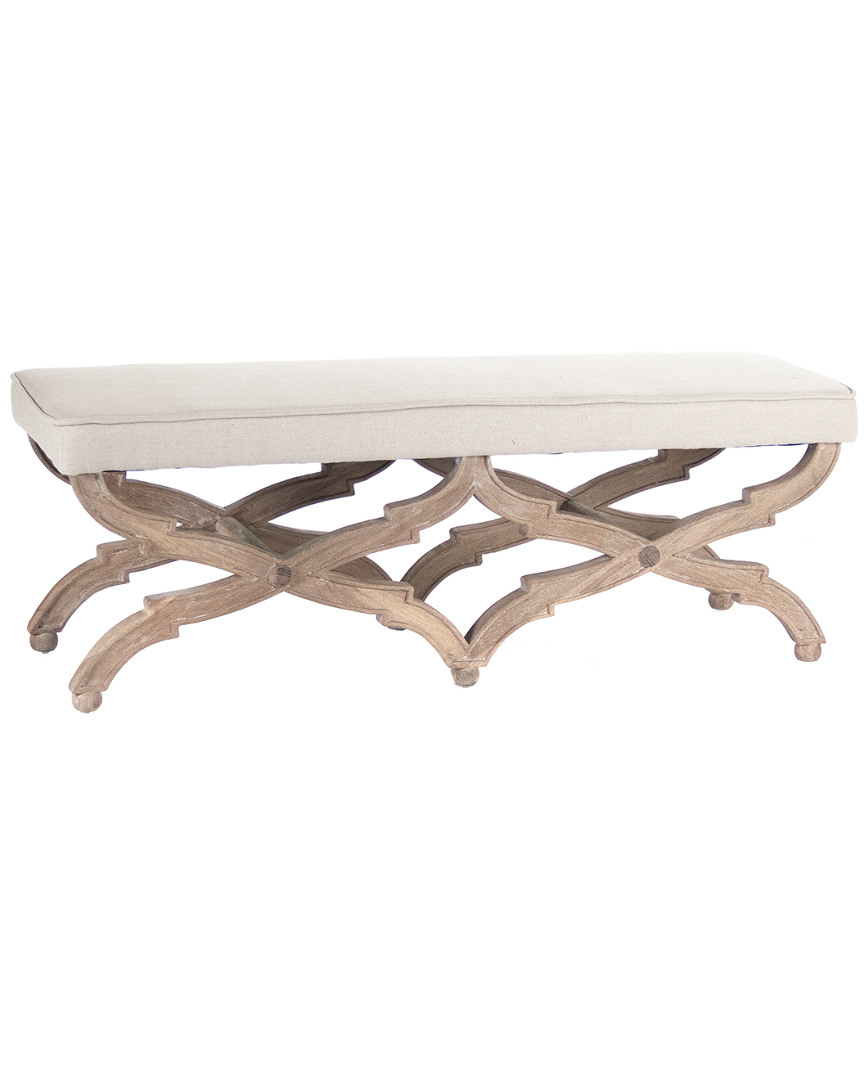Zentique Crescenzo Bench In White